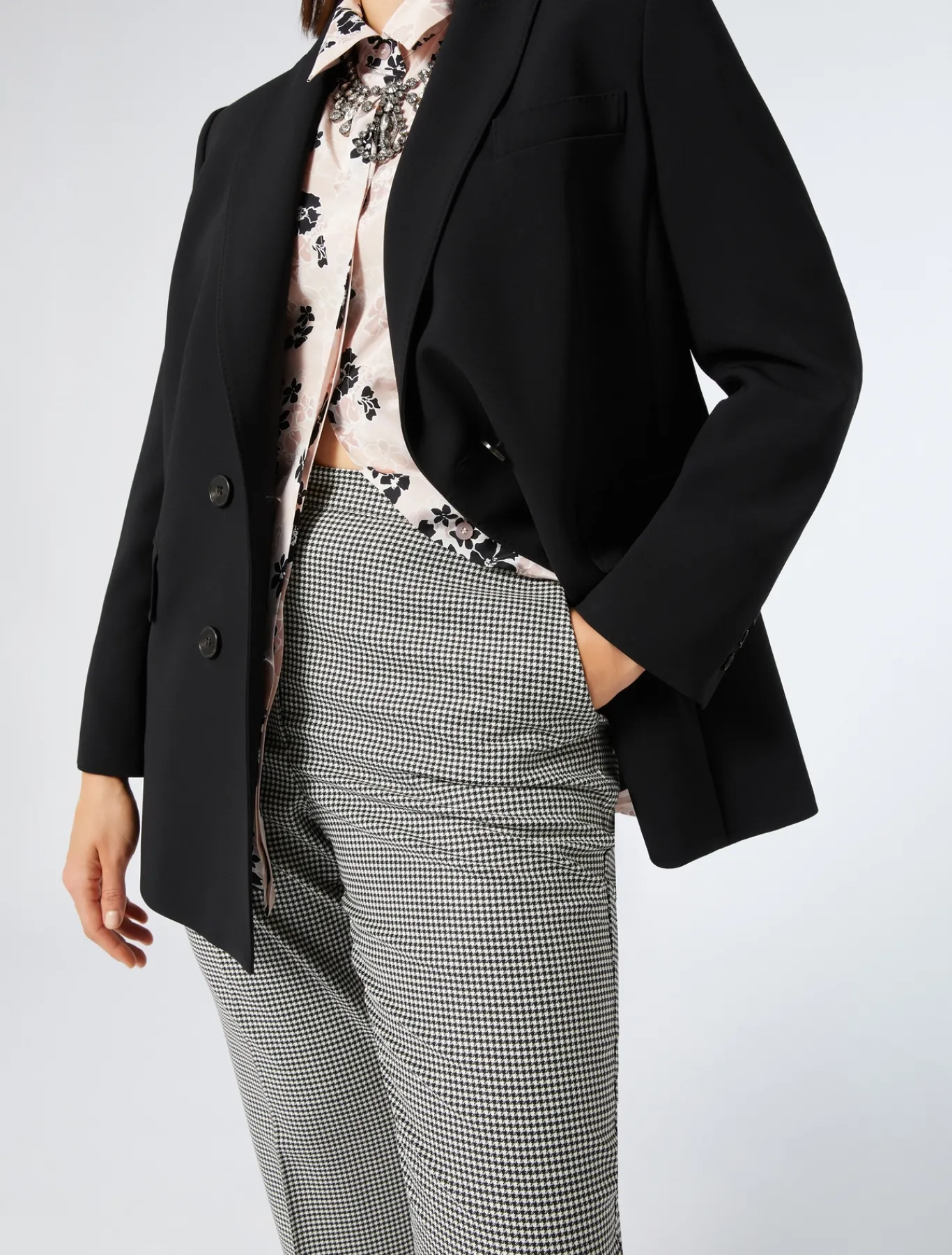 Marina Rinaldi Chemise en crêpe de Chine de soie ROSE Clearance