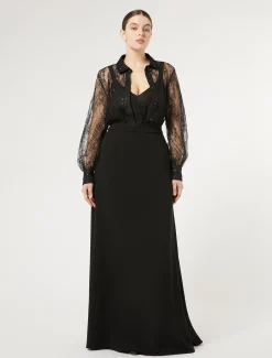 Marina Rinaldi Chemise en dentelle à paillettes NOIR Hot