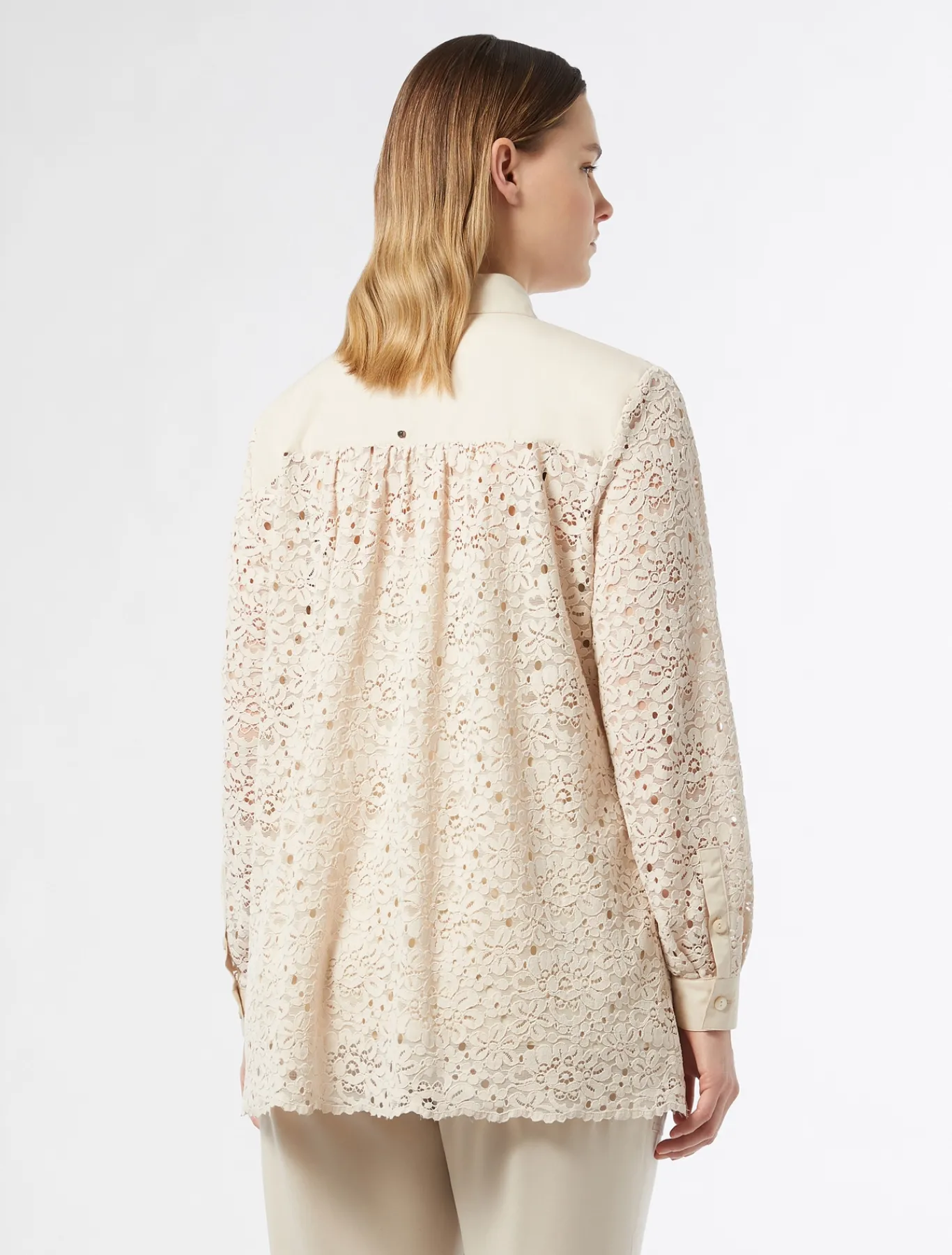 Marina Rinaldi Chemise en dentelle de chenille NATUREL Online