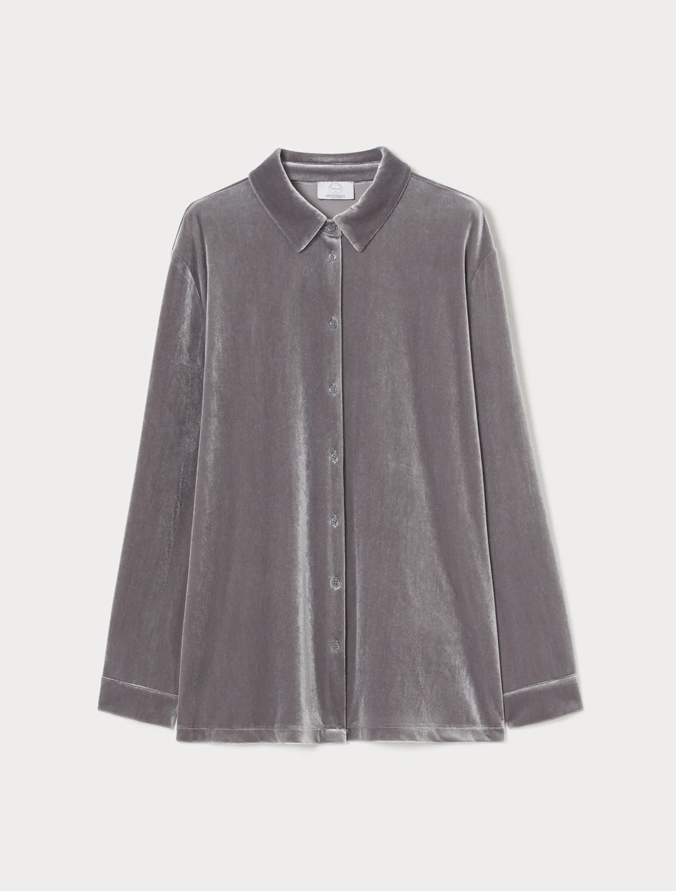 Marina Rinaldi Chemise en jersey de velours GRISFONCE Discount