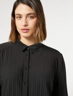 Marina Rinaldi Chemise en jersey plissé NOIR New