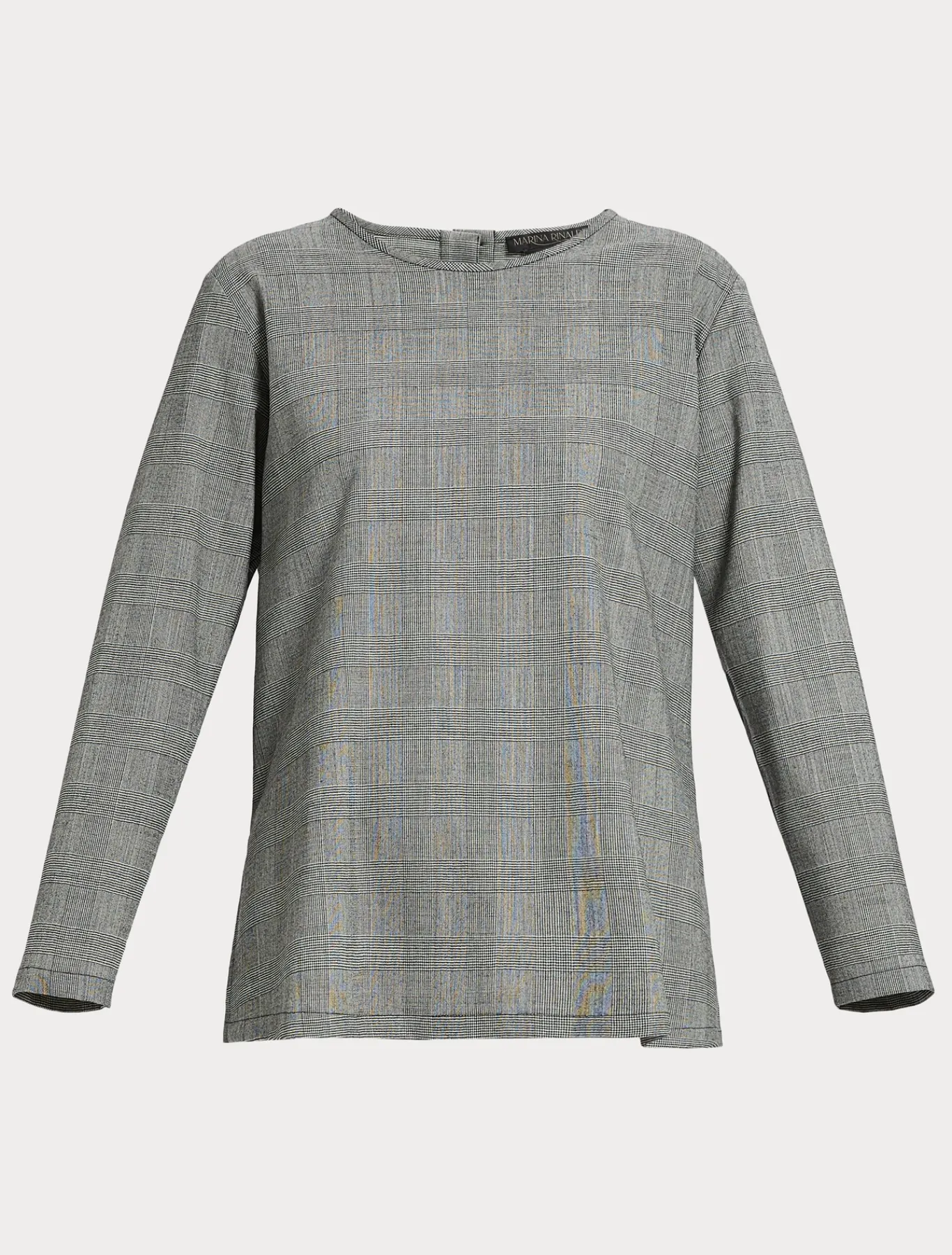 Marina Rinaldi Chemise en laine foulée NOIRBLANC Sale