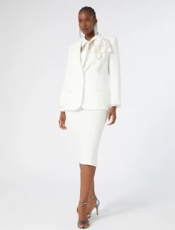 Marina Rinaldi Chemise en organza brodé BLANC Best