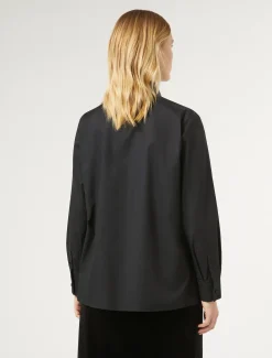 Marina Rinaldi Chemise en popeline avec strass NOIR Discount