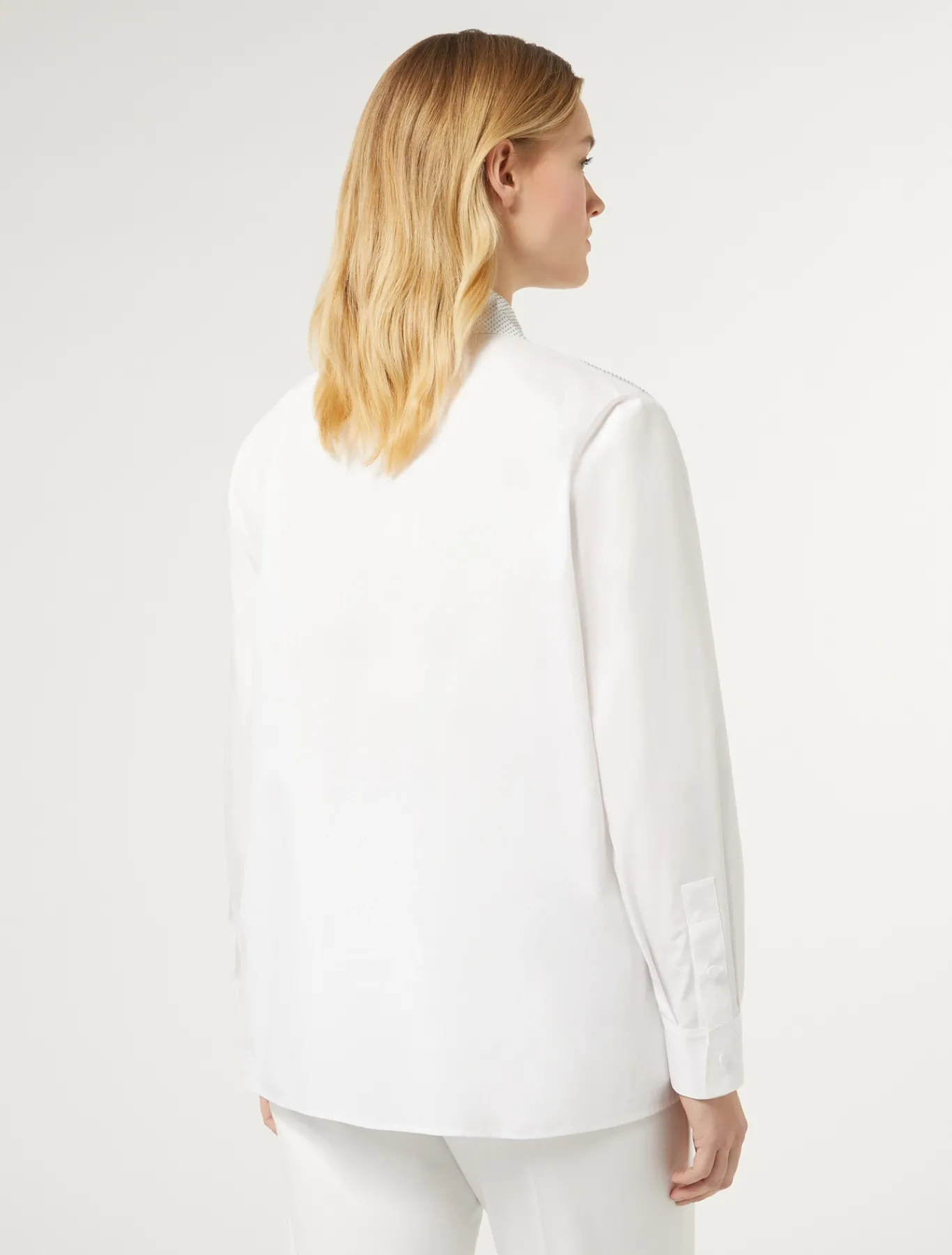 Marina Rinaldi Chemise en popeline avec strass BLANCNEUTRE Clearance