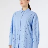 Marina Rinaldi Chemise en popeline brodée GRISBLEU Best