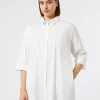 Marina Rinaldi Chemise en popeline de coton mélangé BLANCNEUTRE Sale