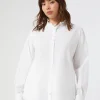 Marina Rinaldi Chemise en popeline de coton BLANCNEUTRE Outlet