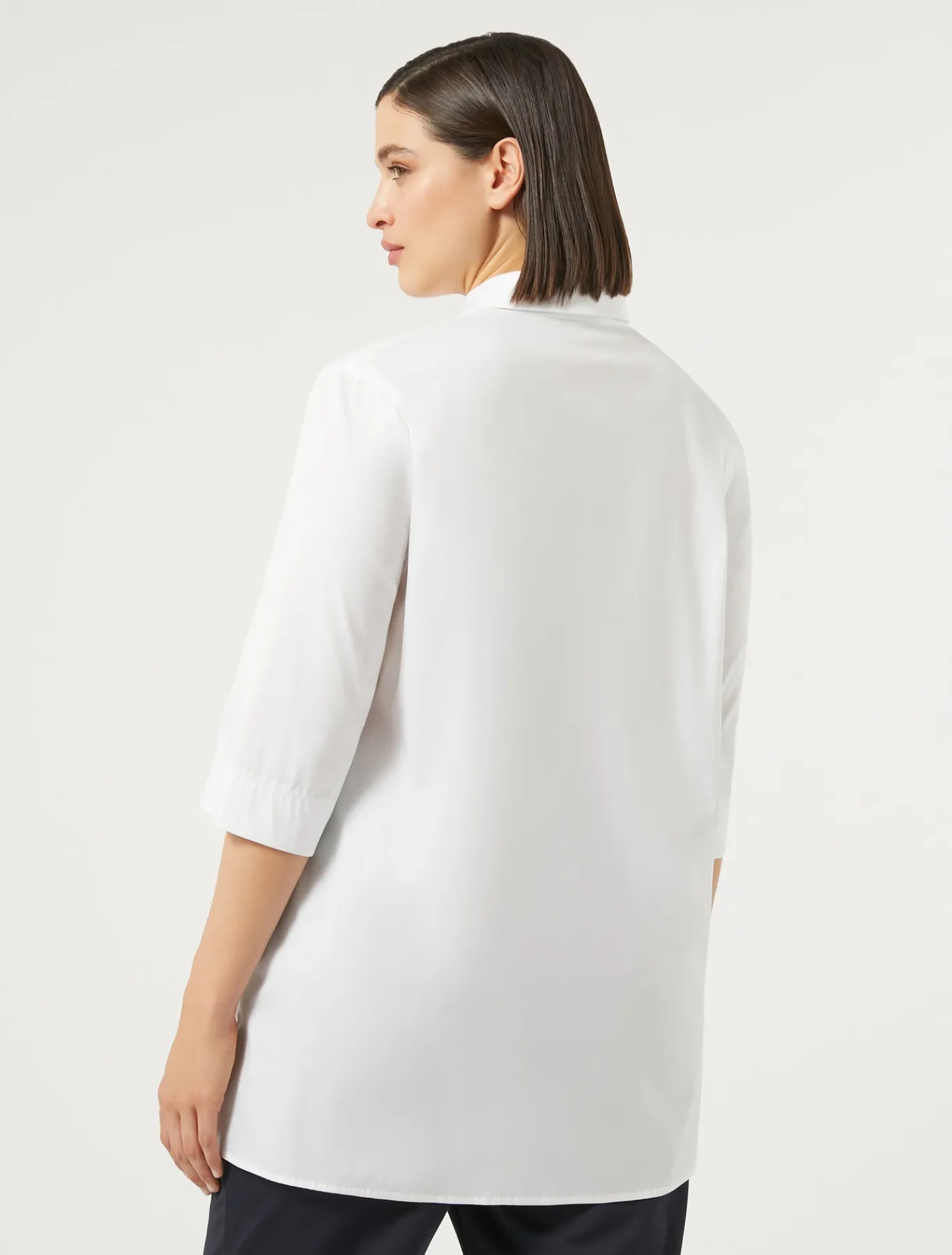 Marina Rinaldi Chemise en popeline de coton mélangé BLANCNEUTRE Sale