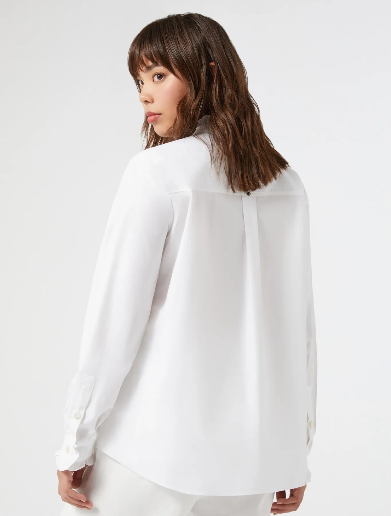 Marina Rinaldi Chemise en popeline de coton BLANCNEUTRE Outlet