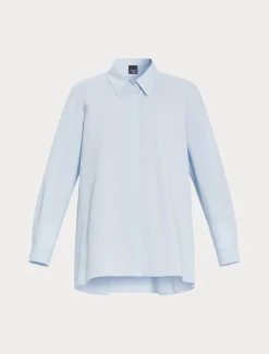 Marina Rinaldi Chemise en popeline de coton AZURE Discount
