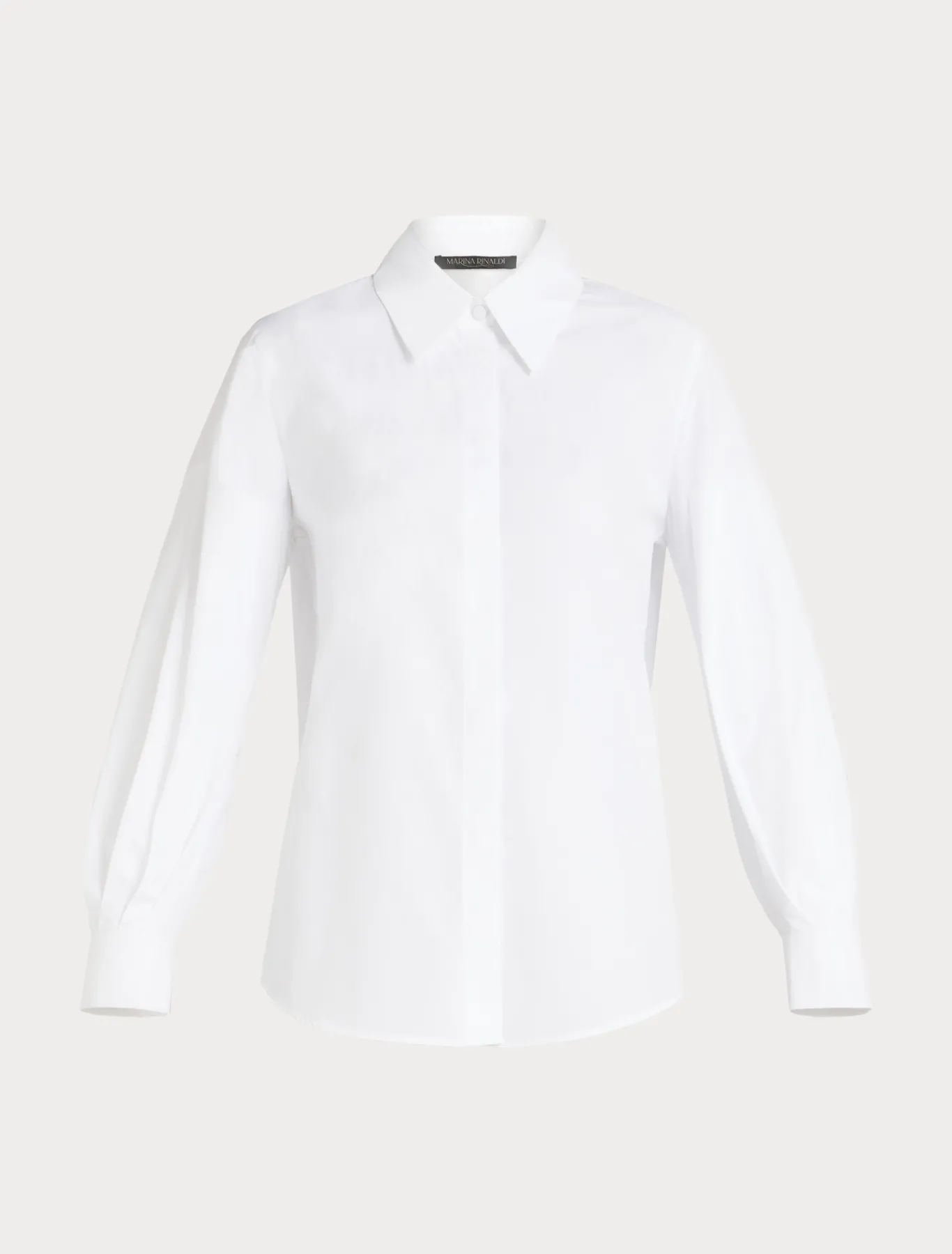 Marina Rinaldi Chemise en popeline de coton BLANCNEUTRE Outlet