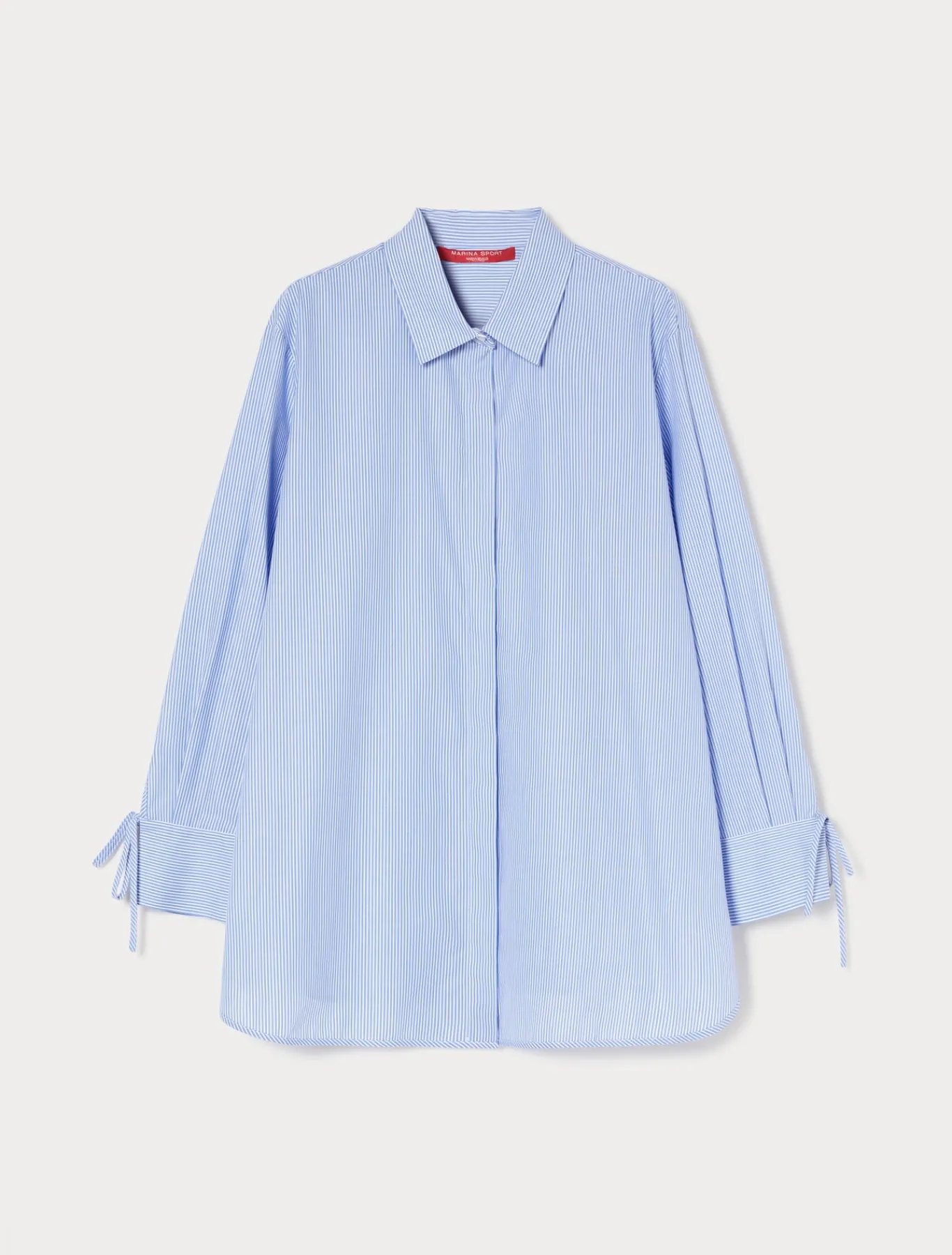 Marina Rinaldi Chemise en popeline de coton GRISBLEU Clearance