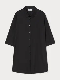 Marina Rinaldi Chemise en popeline de coton mélangé NOIR New