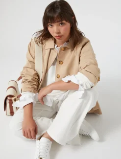Marina Rinaldi Chemise en popeline de coton BLANCNEUTRE Outlet