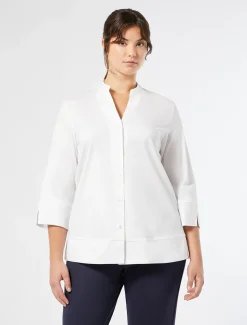 Marina Rinaldi Chemise en popeline stretch BLANCNEUTRE Sale