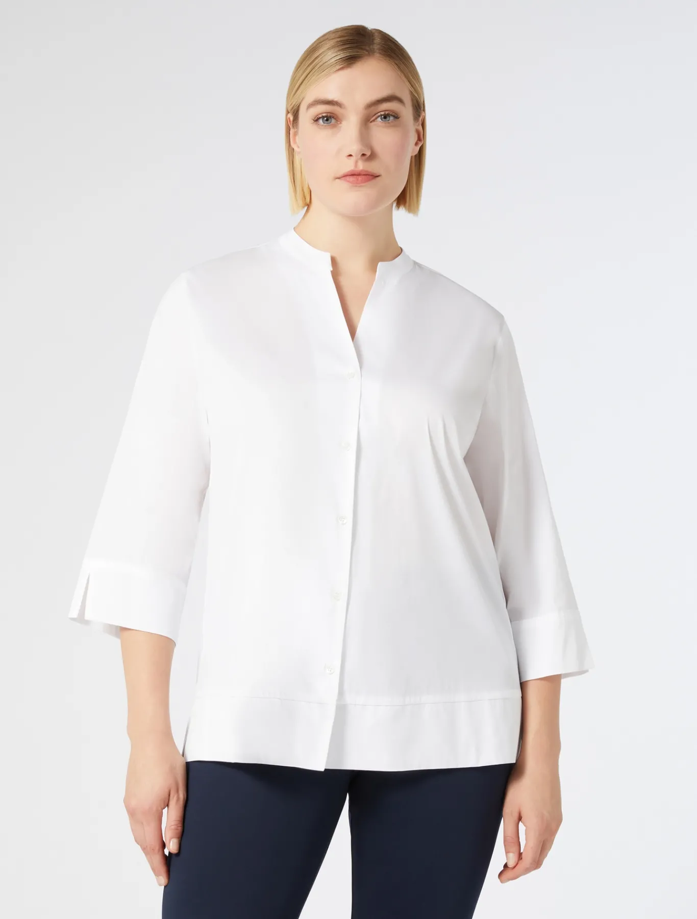 Marina Rinaldi Chemise en popeline stretch BLANCNEUTRE Outlet