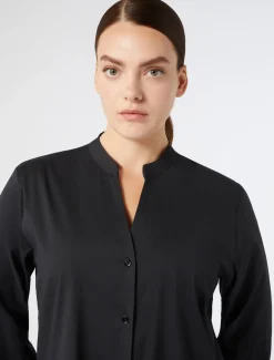 Marina Rinaldi Chemise en popeline stretch NOIR Discount