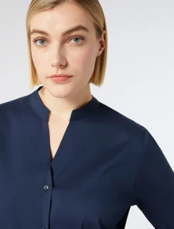 Marina Rinaldi Chemise en popeline stretch BLEUNUIT Sale