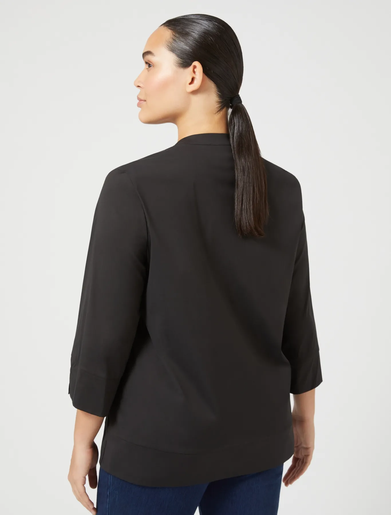 Marina Rinaldi Chemise en popeline stretch NOIR Sale
