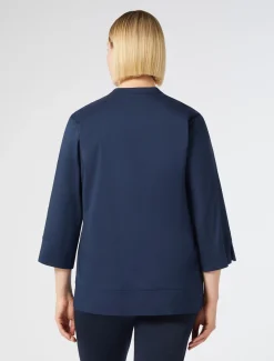 Marina Rinaldi Chemise en popeline stretch BLEUNUIT Sale