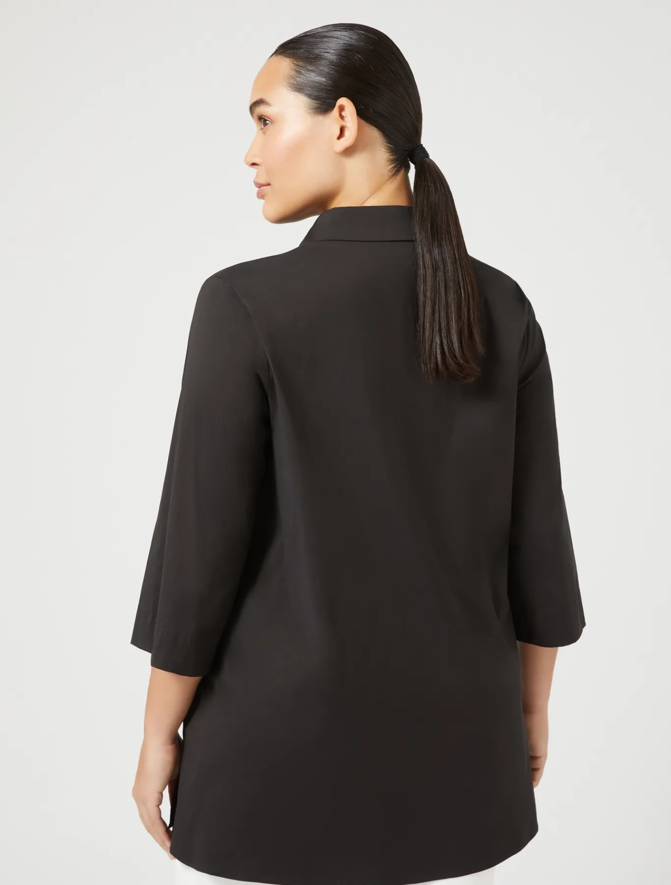 Marina Rinaldi Chemise en popeline stretch NOIR Clearance