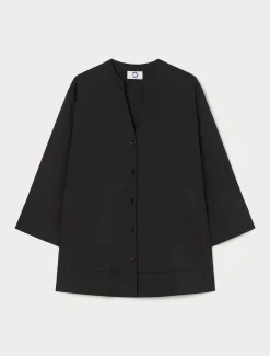 Marina Rinaldi Chemise en popeline stretch NOIR Discount
