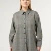 Marina Rinaldi Chemise en prince-de-Galles NOIR Hot