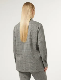 Marina Rinaldi Chemise en prince-de-Galles NOIR Hot