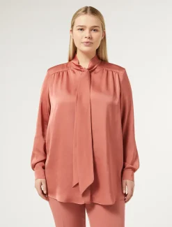 Marina Rinaldi Chemise en satin TERRECUITE Sale
