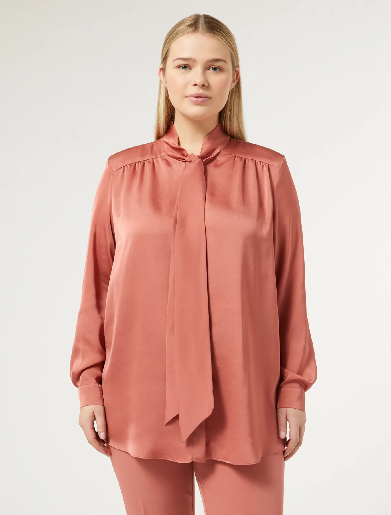 Marina Rinaldi Chemise en satin TERRECUITE Sale