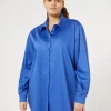 Marina Rinaldi Chemise en satin stretch BLEUDECHINE Discount