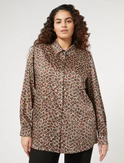 Marina Rinaldi Chemise en sergé TERRECUITE New