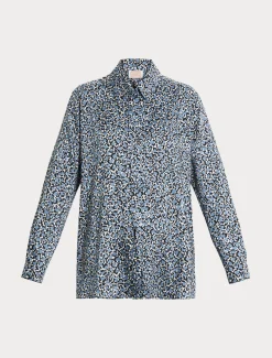 Marina Rinaldi Chemise en sergé AZURE Clearance
