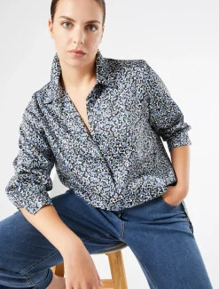 Marina Rinaldi Chemise en sergé AZURE Clearance