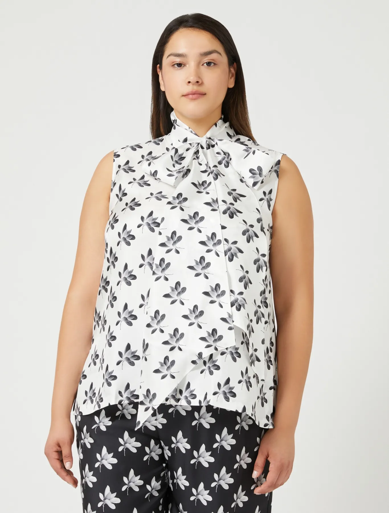 Marina Rinaldi Chemise en sergé de soie BLANC Fashion