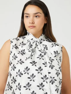 Marina Rinaldi Chemise en sergé de soie BLANC Fashion