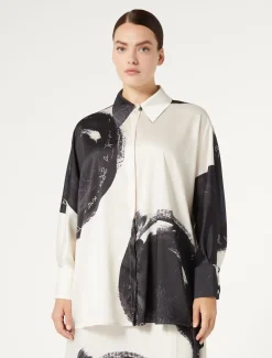 Marina Rinaldi Chemise en sergé imprimé IVOIRE Clearance