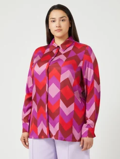 Marina Rinaldi Chemise en sergé imprimé MULTICOLORE Hot