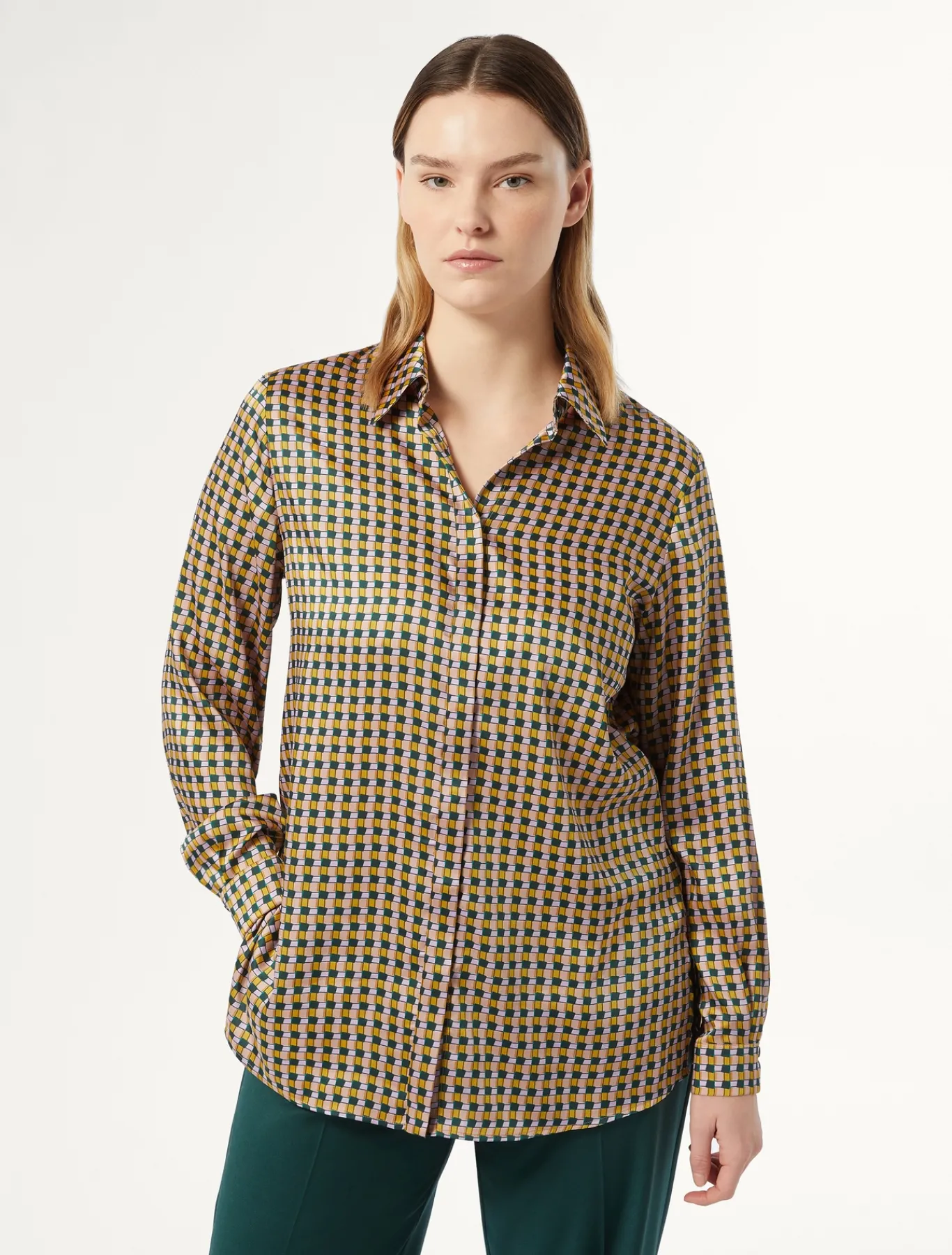 Marina Rinaldi Chemise en sergé imprimé ROSE Hot