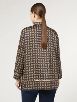 Marina Rinaldi Chemise en sergé imprimé BLEUNUIT Fashion