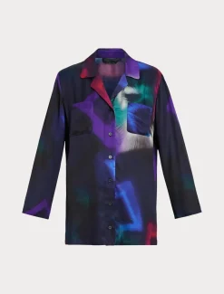 Marina Rinaldi Chemise en sergé imprimé NOIR Clearance