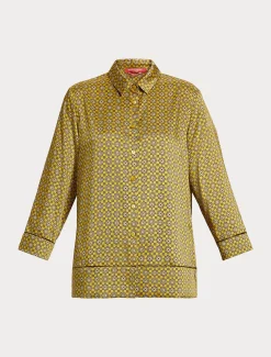 Marina Rinaldi Chemise en sergé imprimé OCRE Clearance