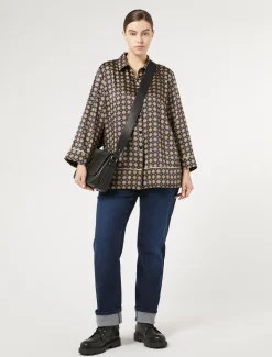 Marina Rinaldi Chemise en sergé imprimé BLEUNUIT Fashion