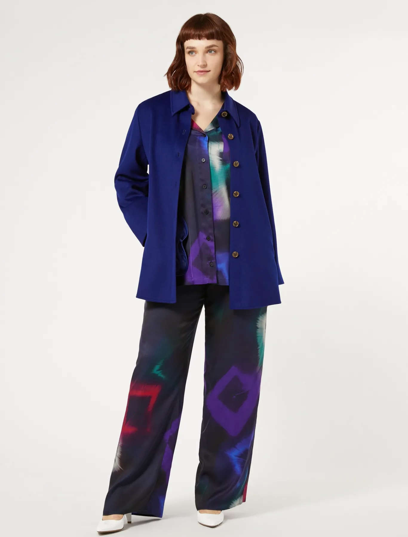 Marina Rinaldi Chemise en sergé imprimé NOIR Clearance