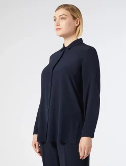 Marina Rinaldi Chemise en soie BLEUET Best