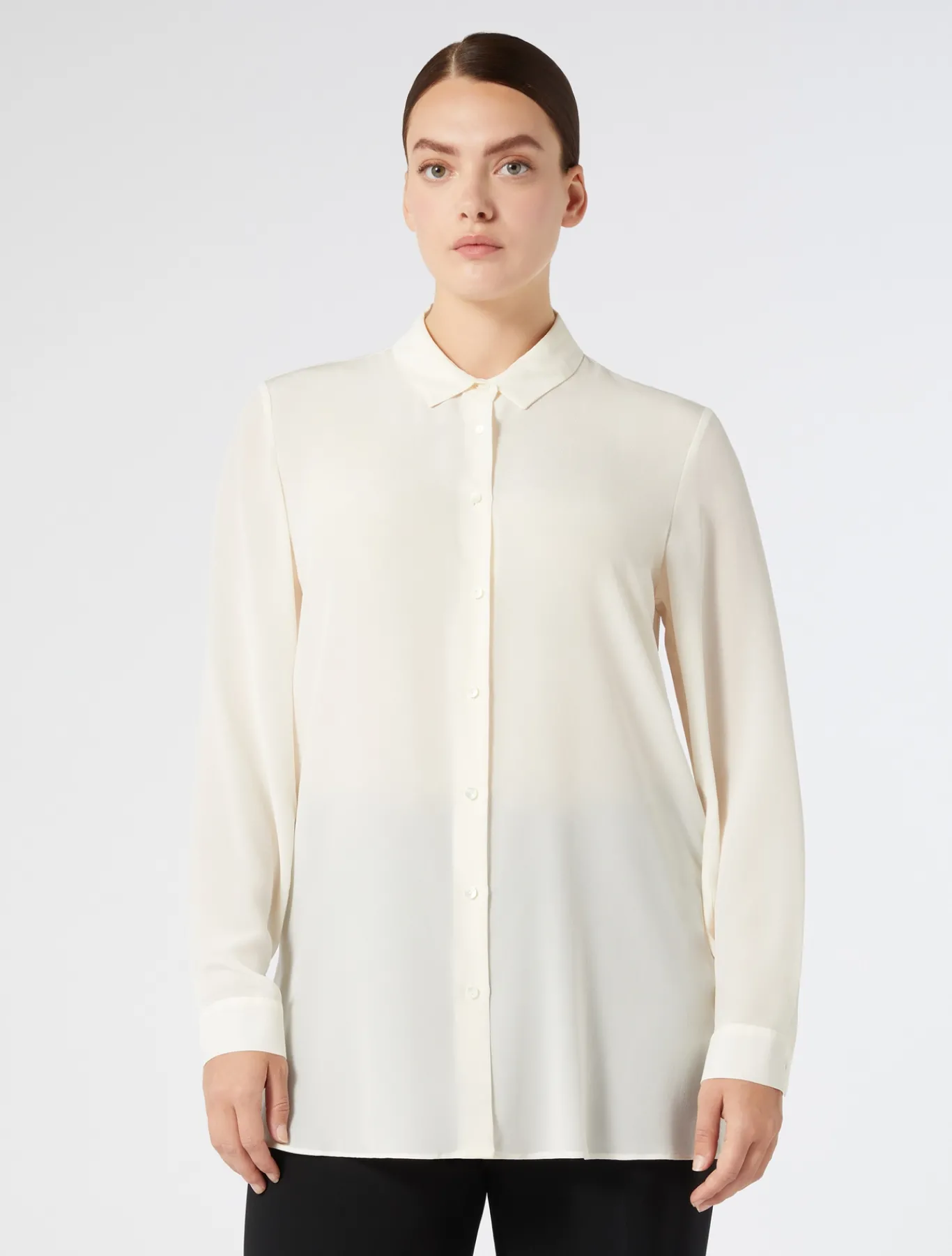 Marina Rinaldi Chemise en soie BLANC Best