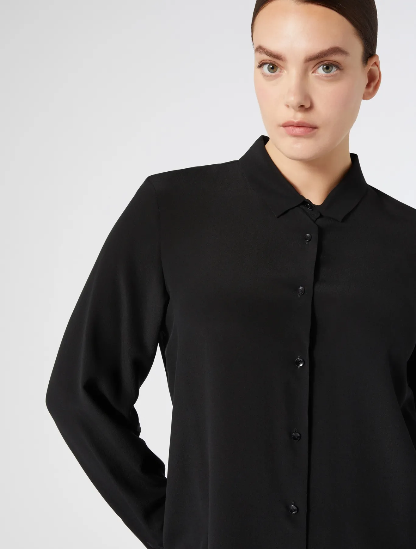 Marina Rinaldi Chemise en soie NOIR Best