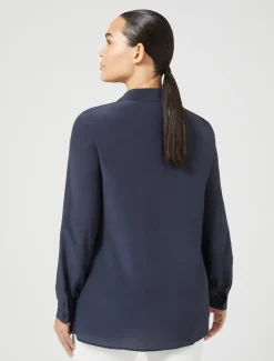 Marina Rinaldi Chemise en soie GRISBLEU Fashion