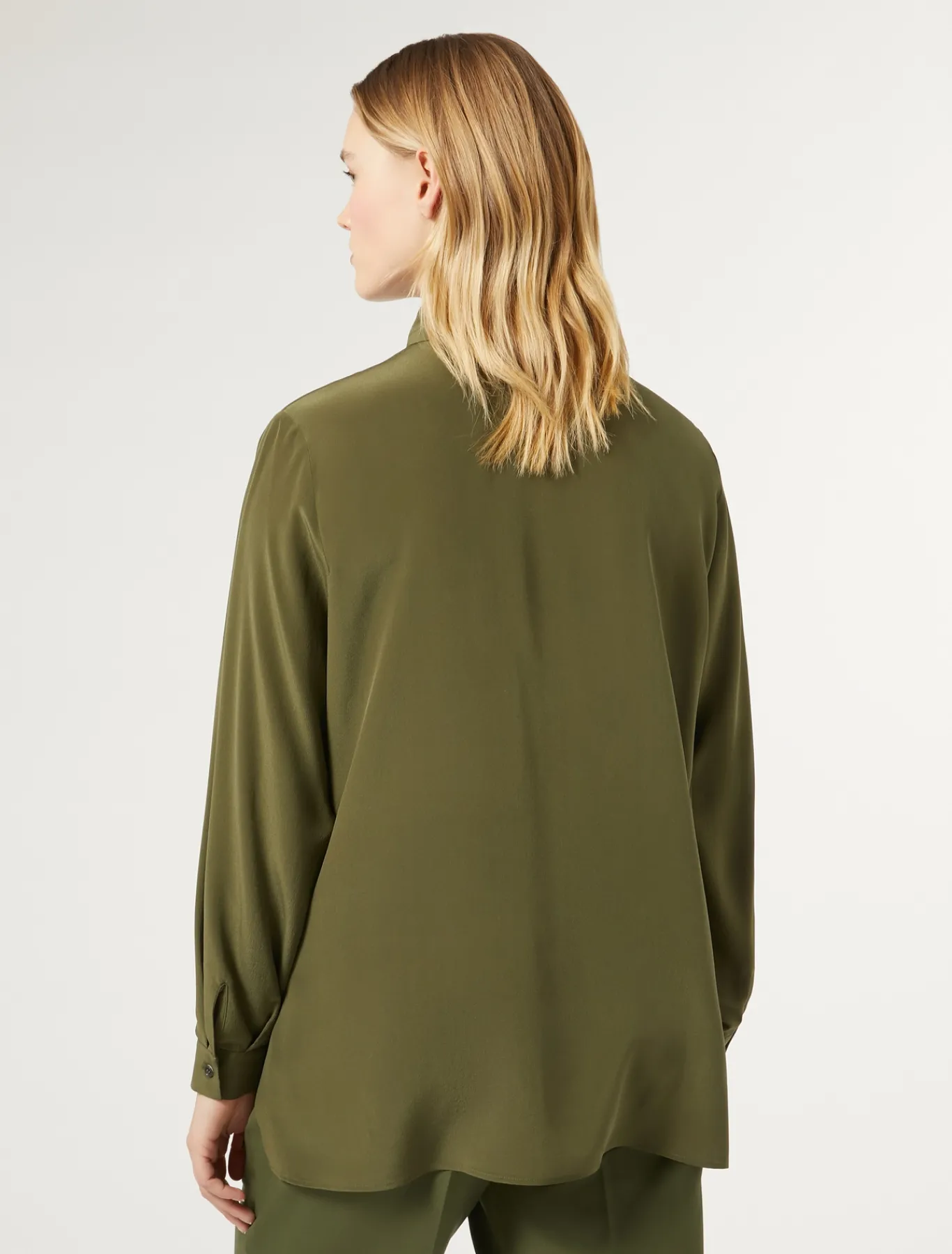 Marina Rinaldi Chemise en soie VERT Discount